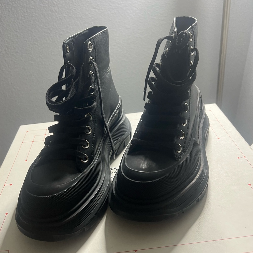 Alexander McQueen combat boots